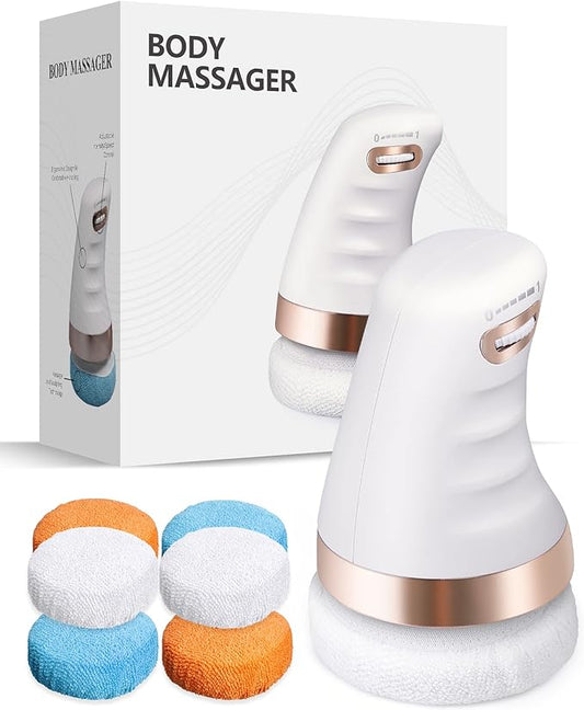 ZenPure ContourCraft: Handheld Body Sculpting Massager with 6 Washable Pads